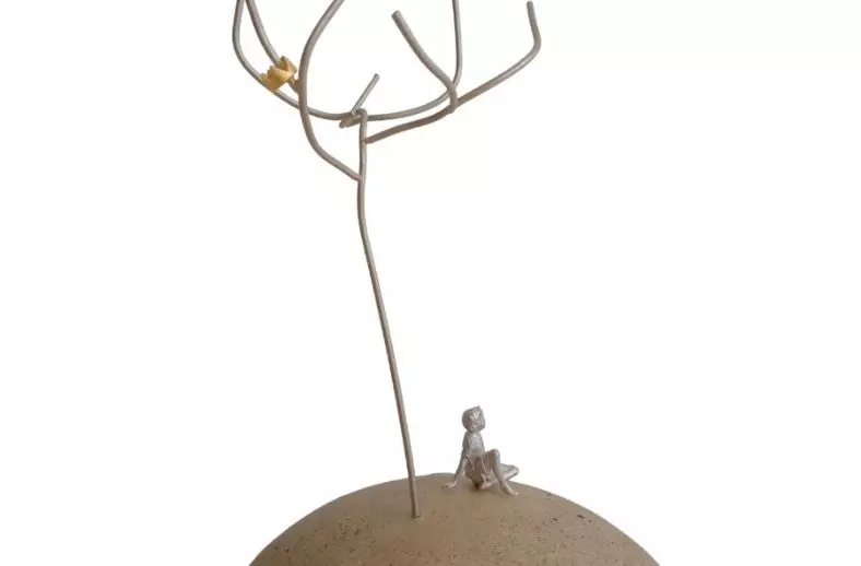 O Poeta e o Rei - Escultura em Cerâmica