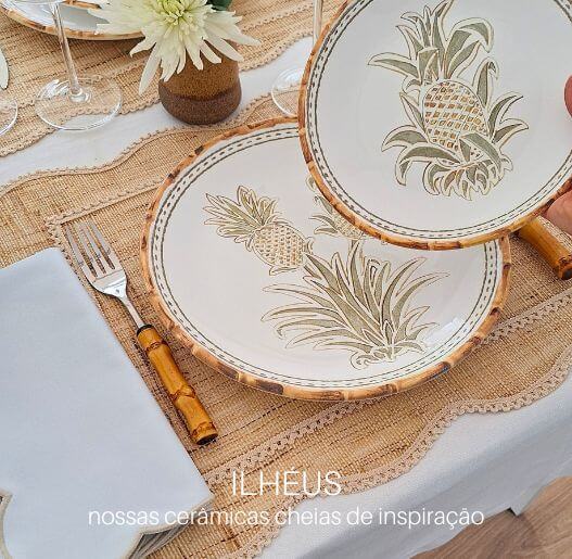 Cerâmicas Coleção Ilhéus para mesa posta, design exclusivo, Para La Casa