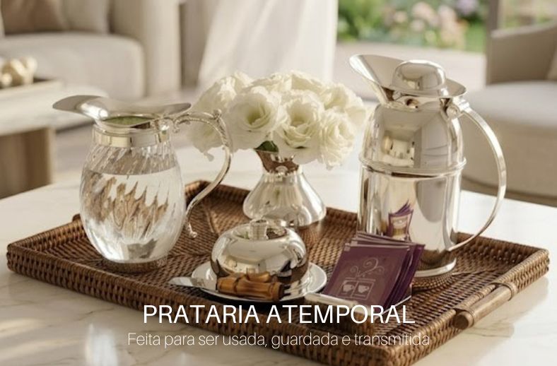 Prataria Um verdadeiro must have da casa. Peças que atravessam gerações, carregam histórias e permanecem atuais, acrescentando elegância e significado a cada mesa.