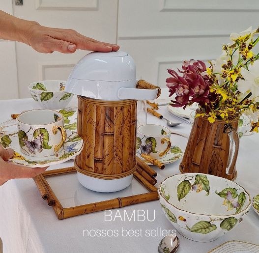 Nossa seleção de peças em bambu natural que é um best seller por aqui.
