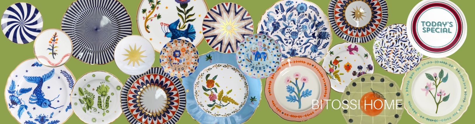 Cada coleção reflete o cuidado de um espaa produção feita com paixão — da escolha dos materiais às estampas exclusivas e aos delicados detalhes em ouro. A Bitossi é reconhecida mundialmente por transformar a mesa em umço de arte, estilo e expressão pessoal.