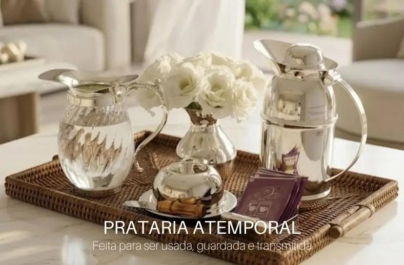 Prataria Um verdadeiro must have da casa. Peças que atravessam gerações, carregam histórias e permanecem atuais, acrescentando elegância e significado a cada mesa.